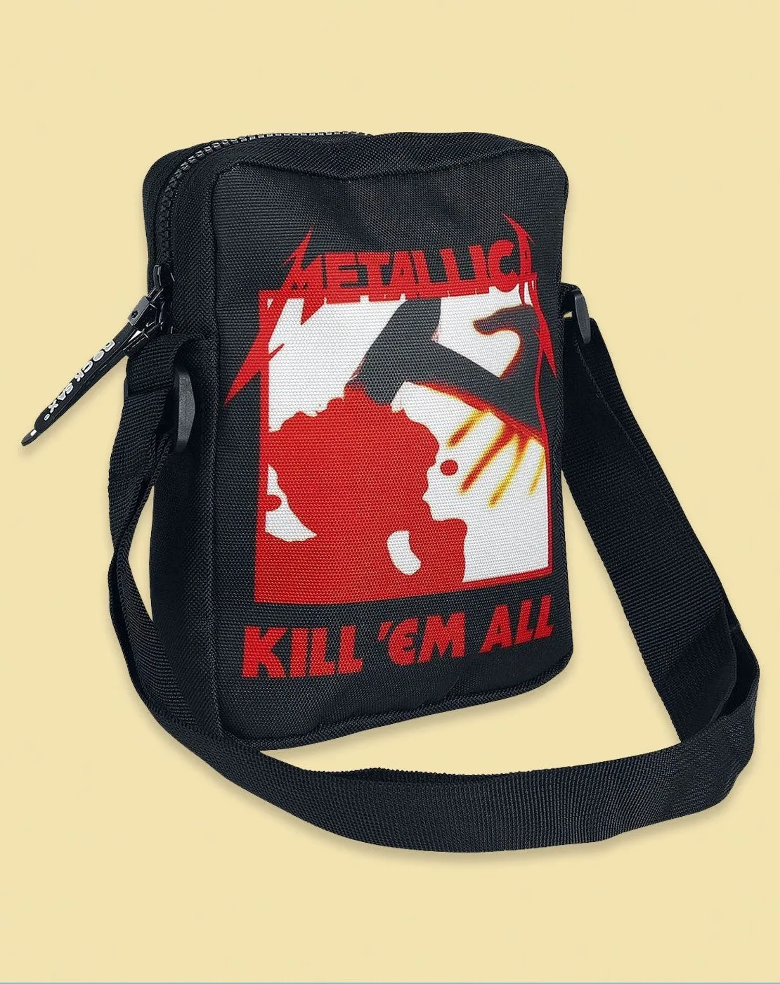 Rock Sax Metallica Kill Em All Black Cross-Body Band Bag