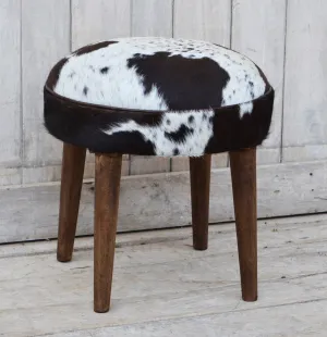 SHORT COWHIDE STOOL