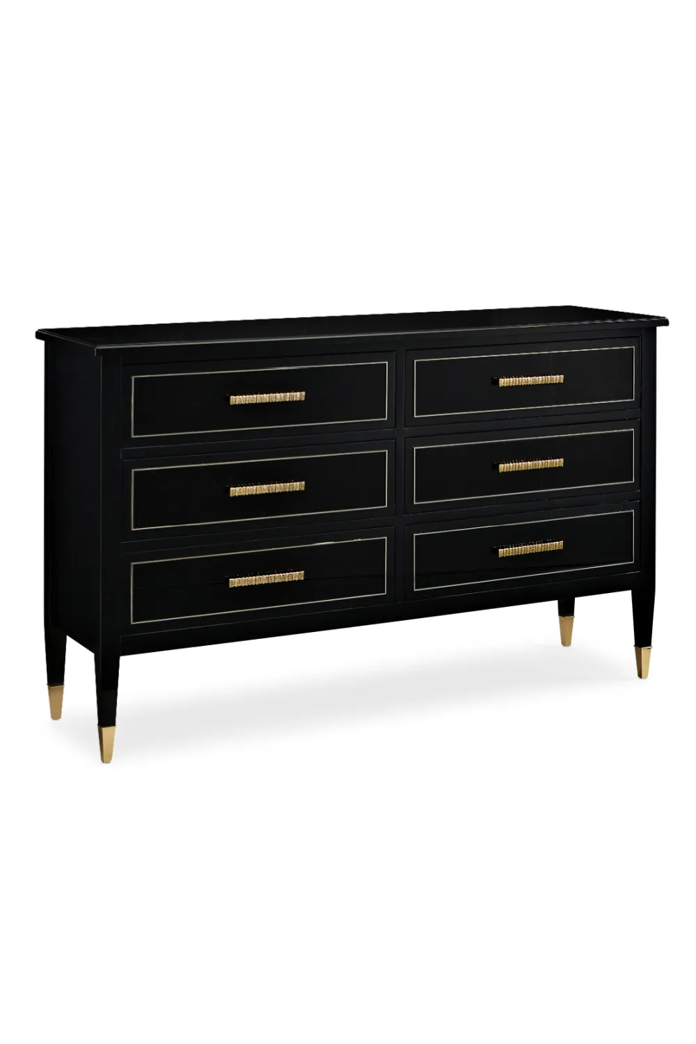 Solid Wood Black Dresser | Caracole The Little Black Dresser