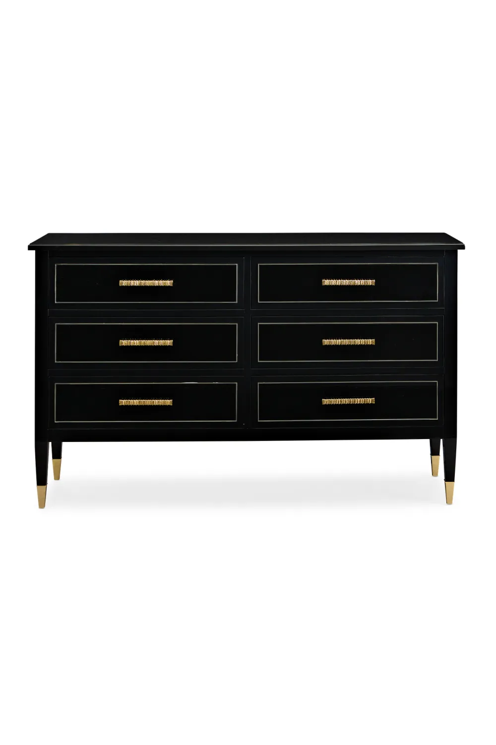 Solid Wood Black Dresser | Caracole The Little Black Dresser