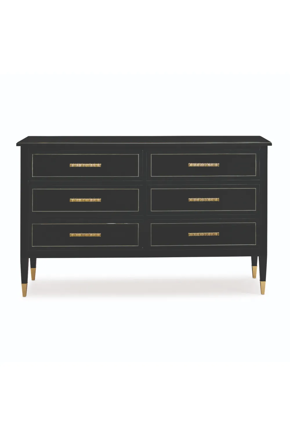 Solid Wood Black Dresser | Caracole The Little Black Dresser