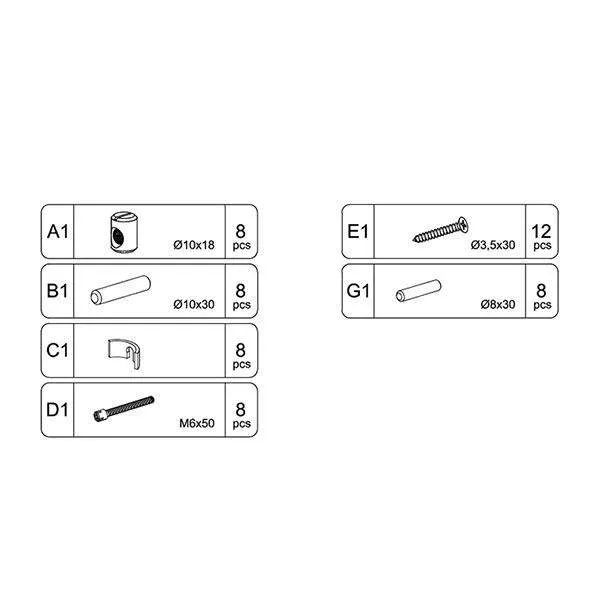 Sparrow Twin Bed Hardware