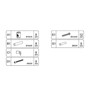 Sparrow Twin Bed Hardware