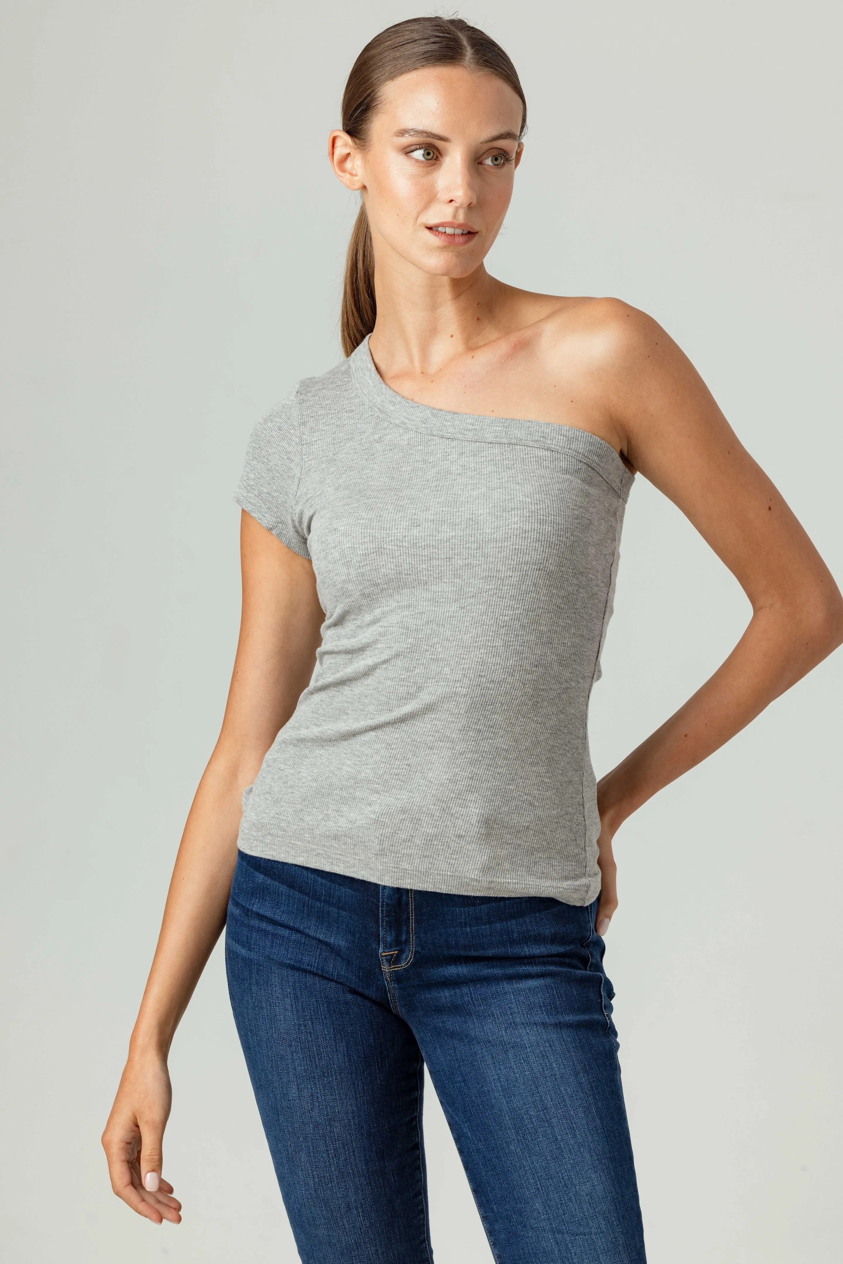 Sundays Delta One Shoulder Tee