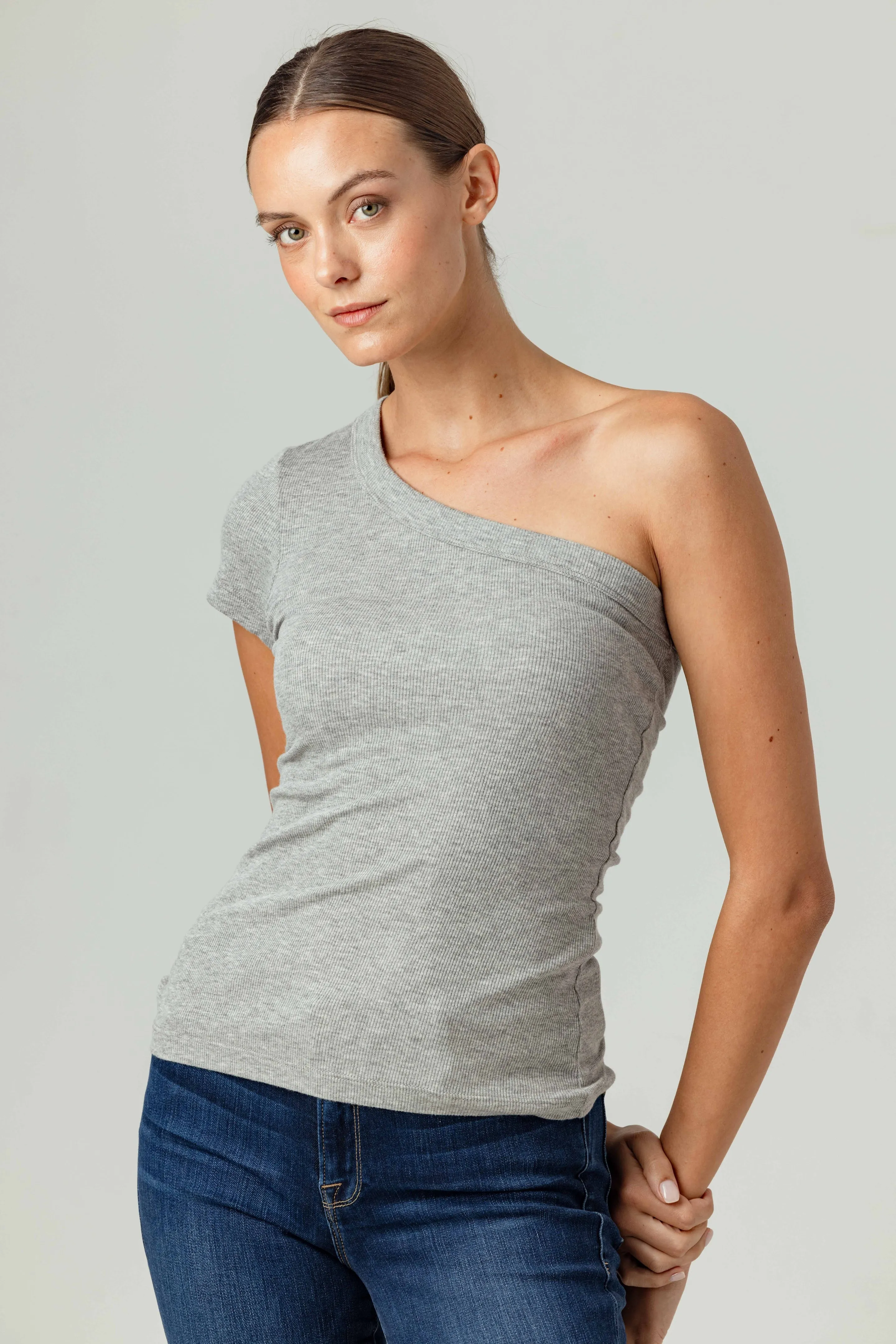 Sundays Delta One Shoulder Tee