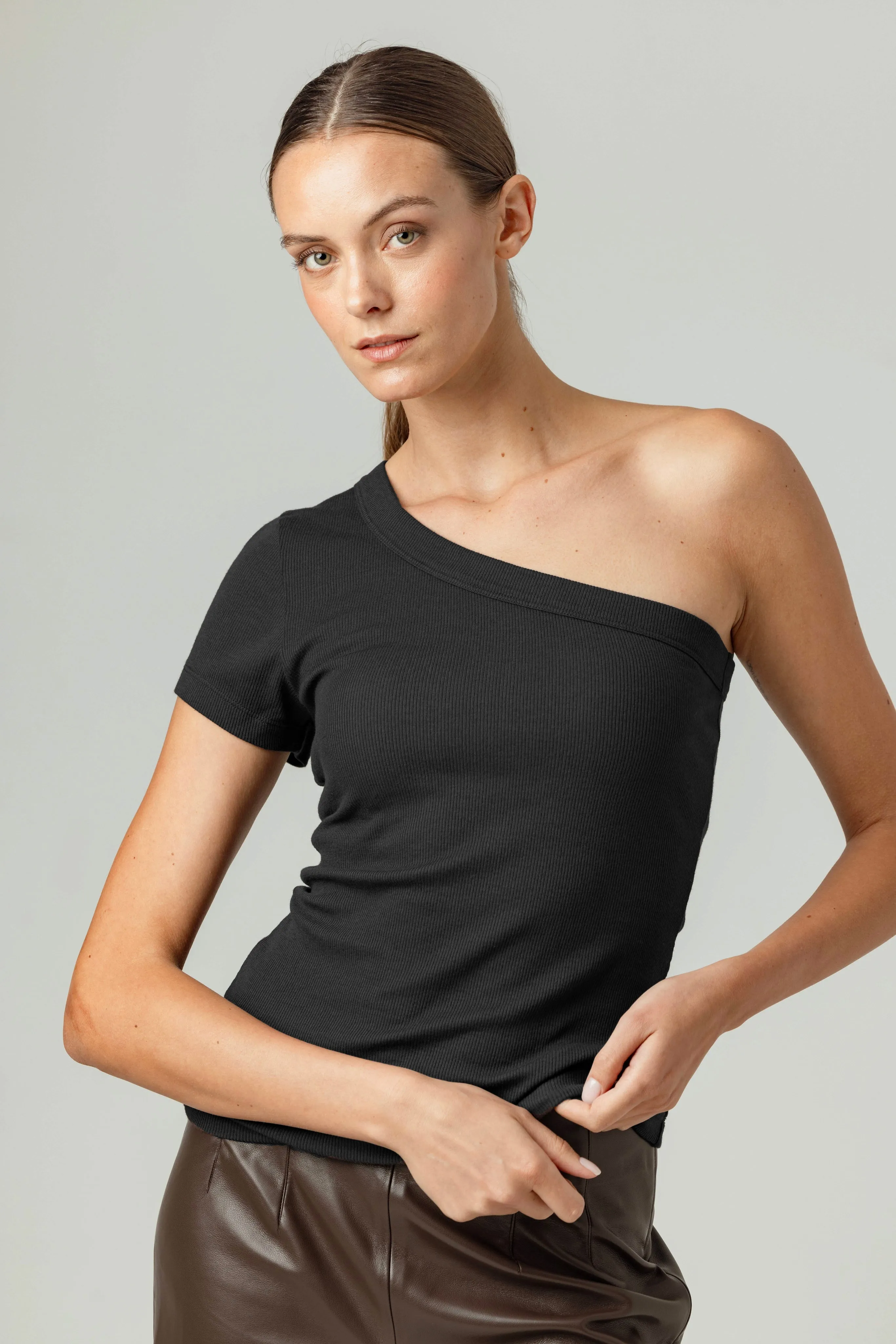 Sundays Delta One Shoulder Tee