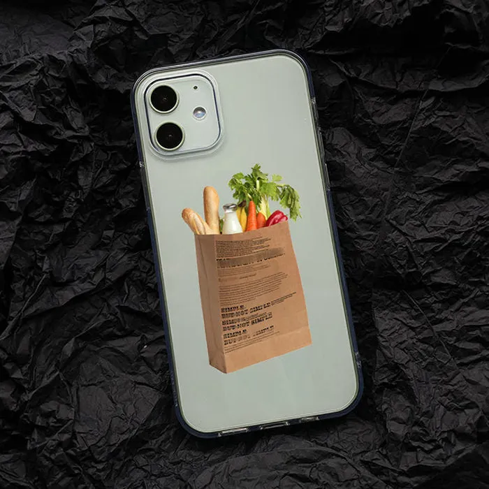 Vegetables Shopping Bag iPhone Case