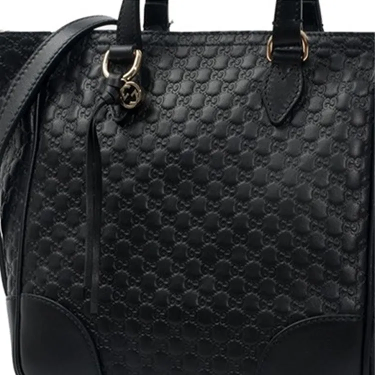 (WMNS) GUCCI GG Printing Leather Handbag Black 449241-BMJ1G-1000