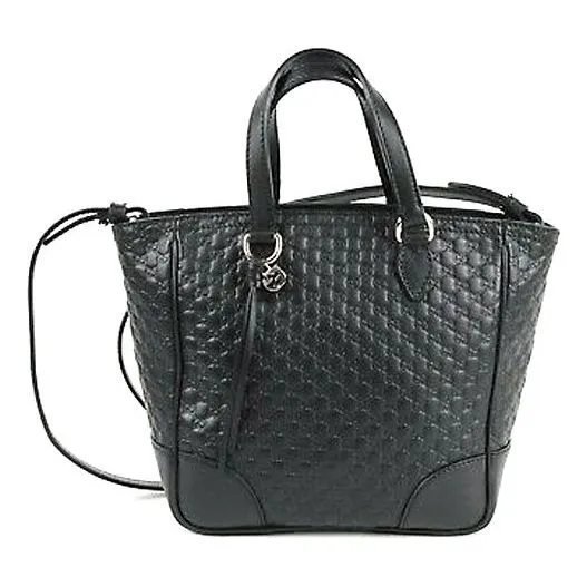 (WMNS) GUCCI GG Printing Leather Handbag Black 449241-BMJ1G-1000