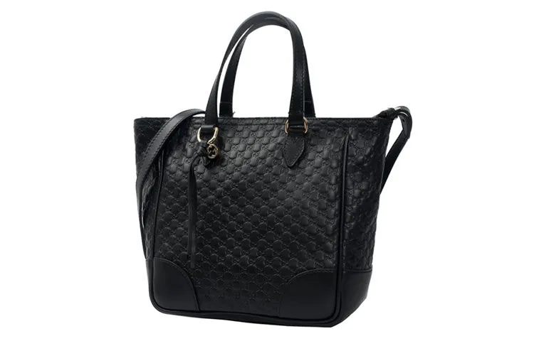 (WMNS) GUCCI GG Printing Leather Handbag Black 449241-BMJ1G-1000