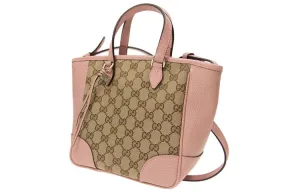 (WMNS) GUCCI GG Printing Single-Shoulder Bag Brown/Pink 449241-KY9LG-8609