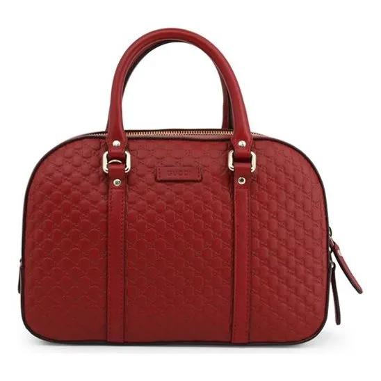 (WMNS) GUCCI Logo Embossing Leather handbag Red Classic 510286-BMJ1G-6420