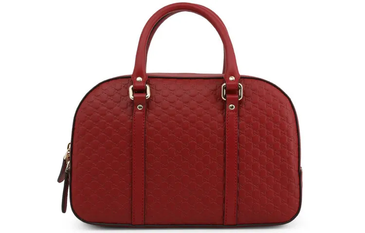 (WMNS) GUCCI Logo Embossing Leather handbag Red Classic 510286-BMJ1G-6420