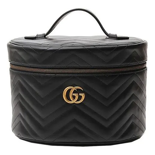 (WMNS) GUCCI SS21 GG MarmontHandholdBagMakeup Bag Black 609340-DTDCT-1000